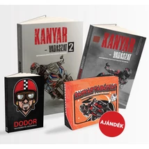 KÖNYVCSOMAG - Kanyarvadászat 1. és 2.  4 keréktől 1 kerékig  + ajándék társas
